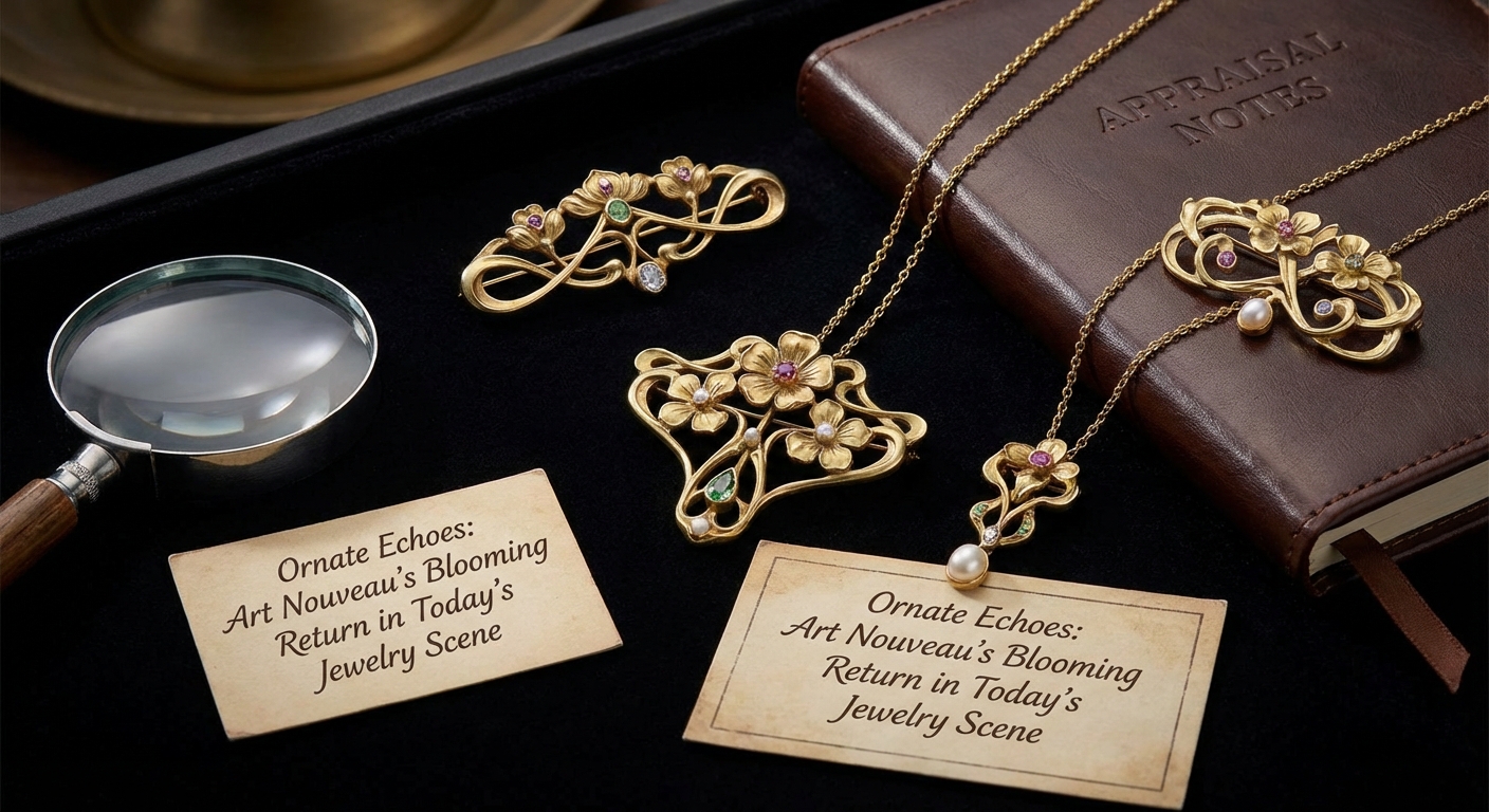 Ornate Echoes: Art Nouveau's Blooming Return in Today's Jewelry Scene