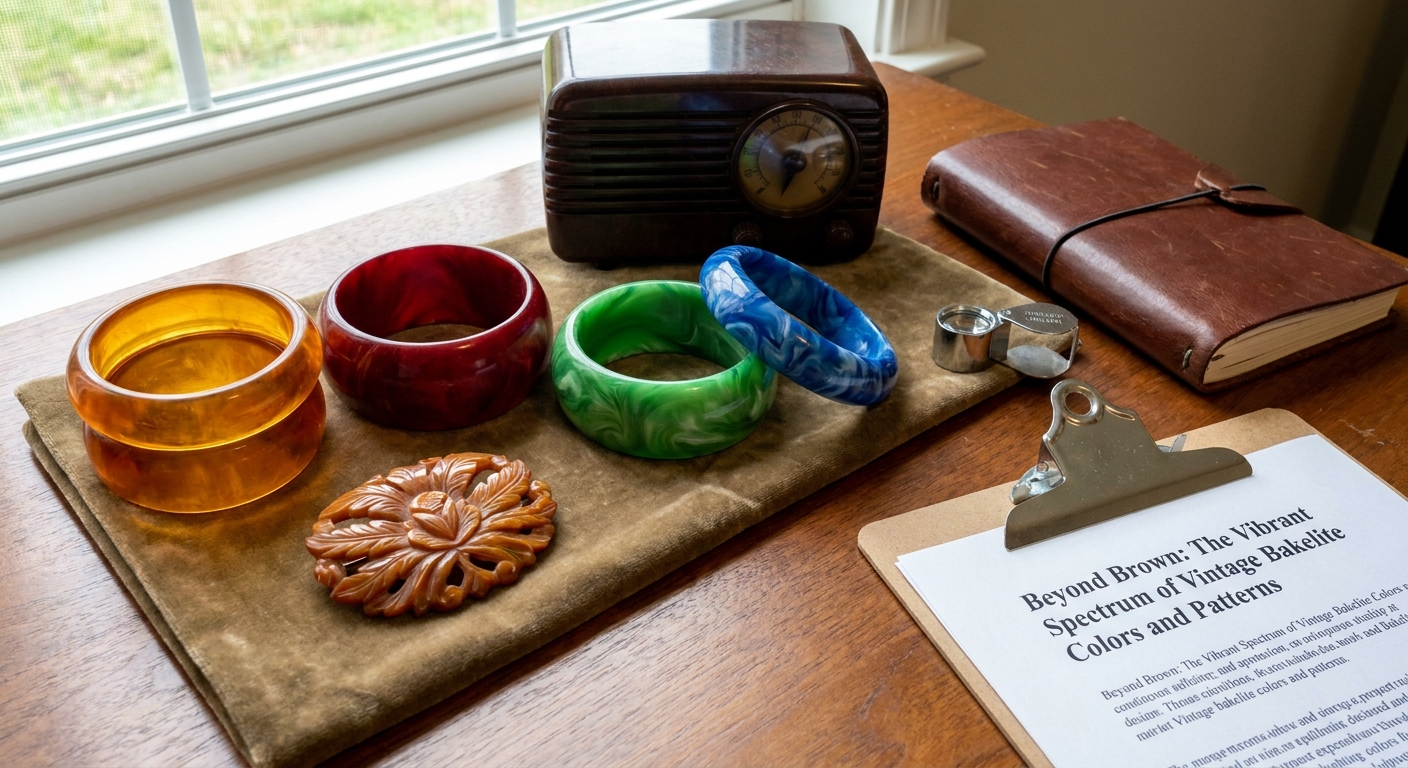 Beyond Brown: The Vibrant Spectrum of Vintage Bakelite Colors and Patterns