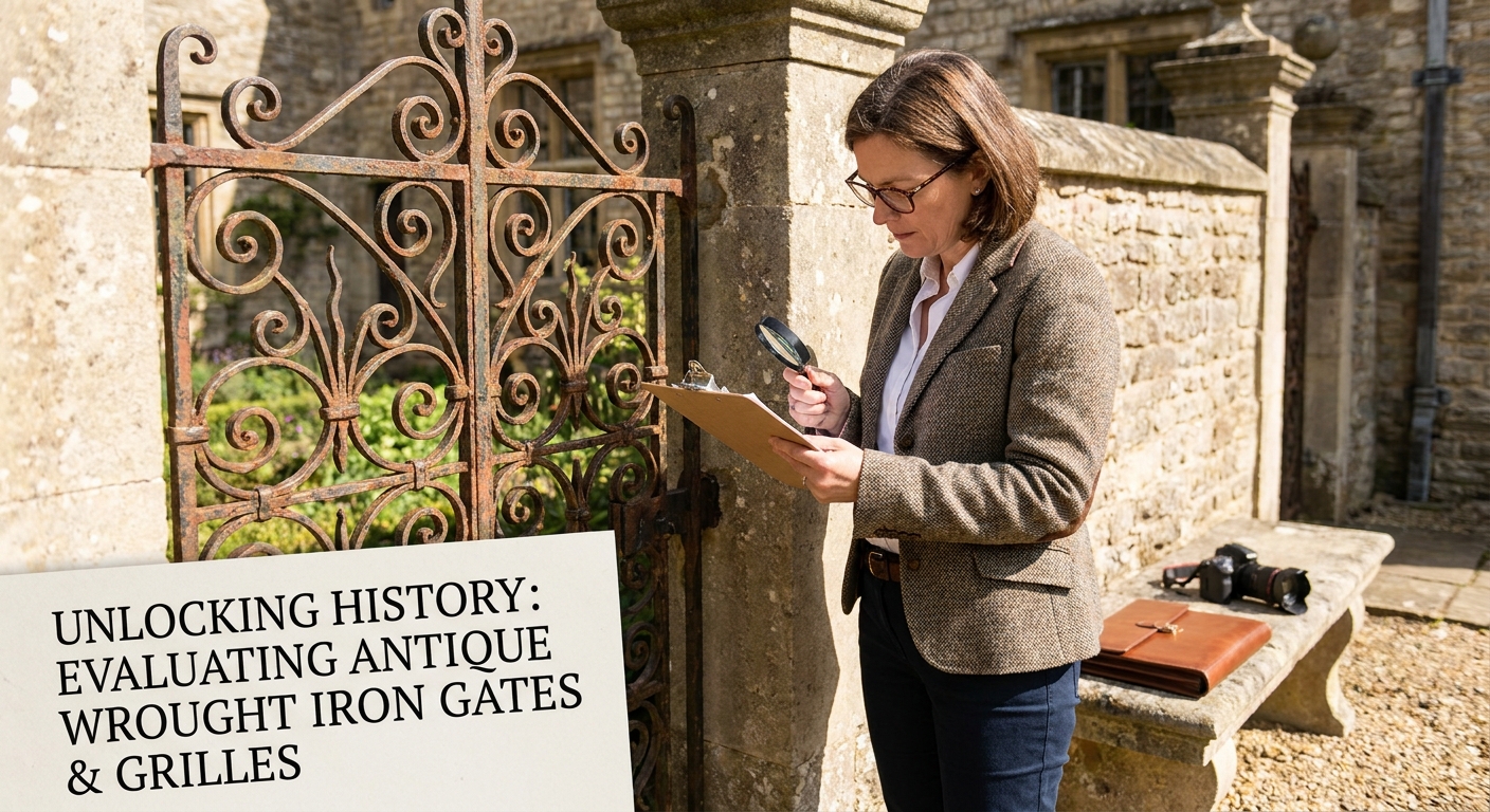 Unlocking History: Evaluating Antique Wrought Iron Gates & Grilles
