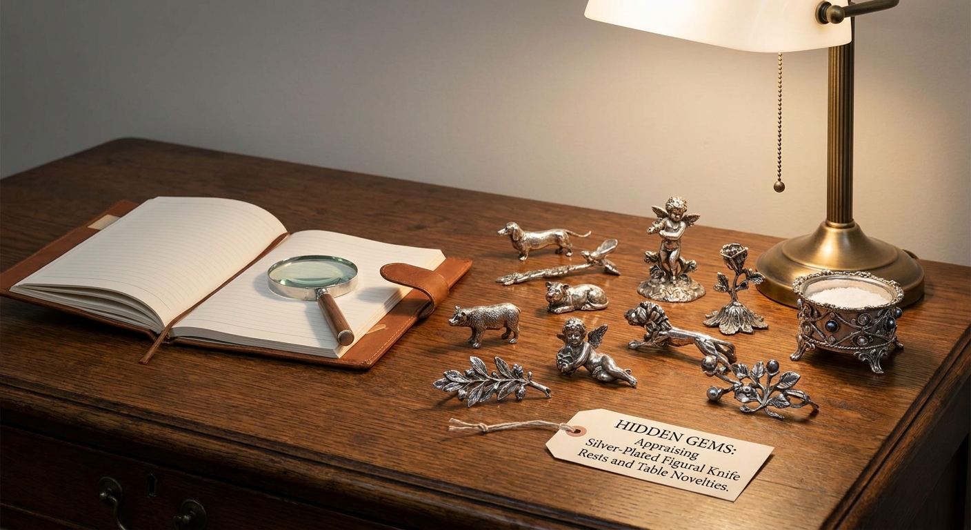 Hidden Gems: Appraising Silver-Plated Figural Knife Rests and Table Novelties