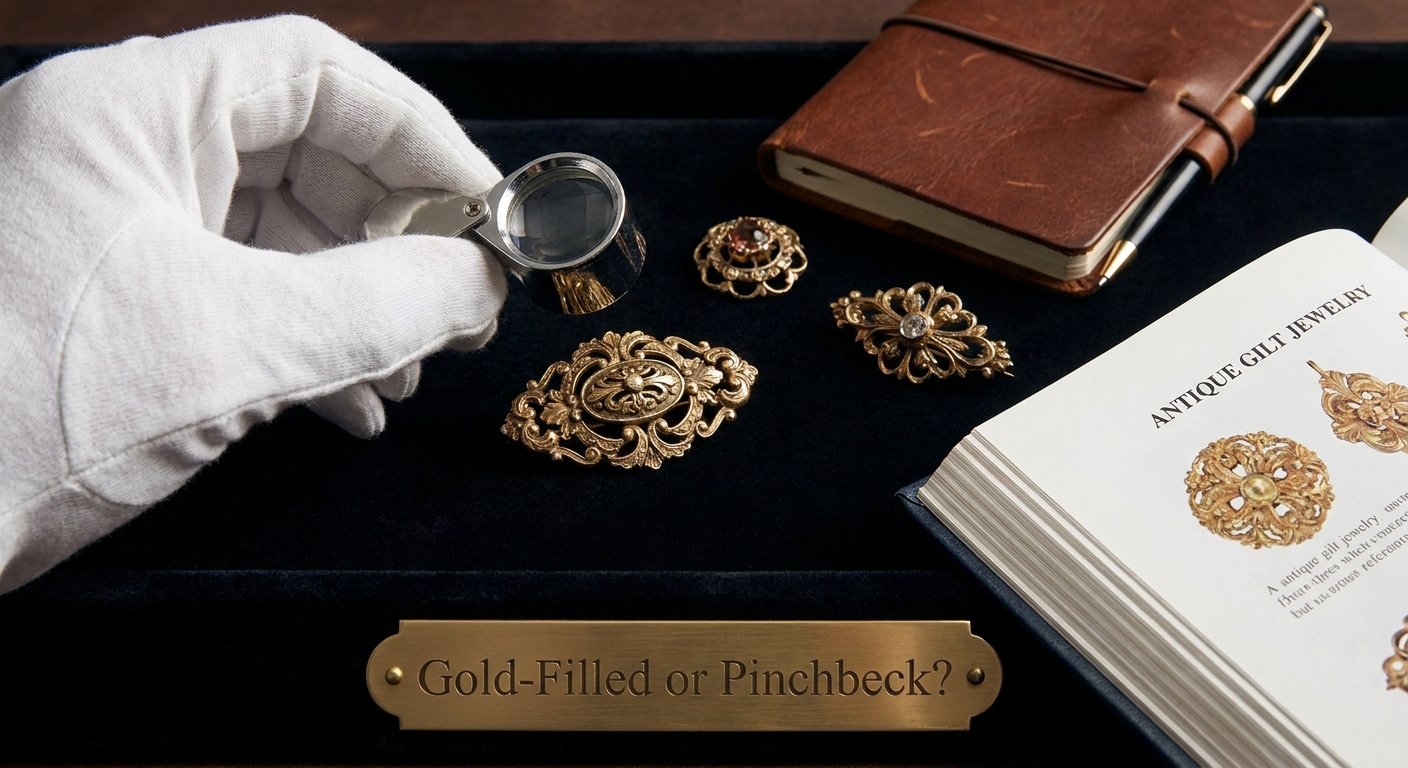 Gold-Filled or Pinchbeck? Deciphering Antique Gilt Jewelry