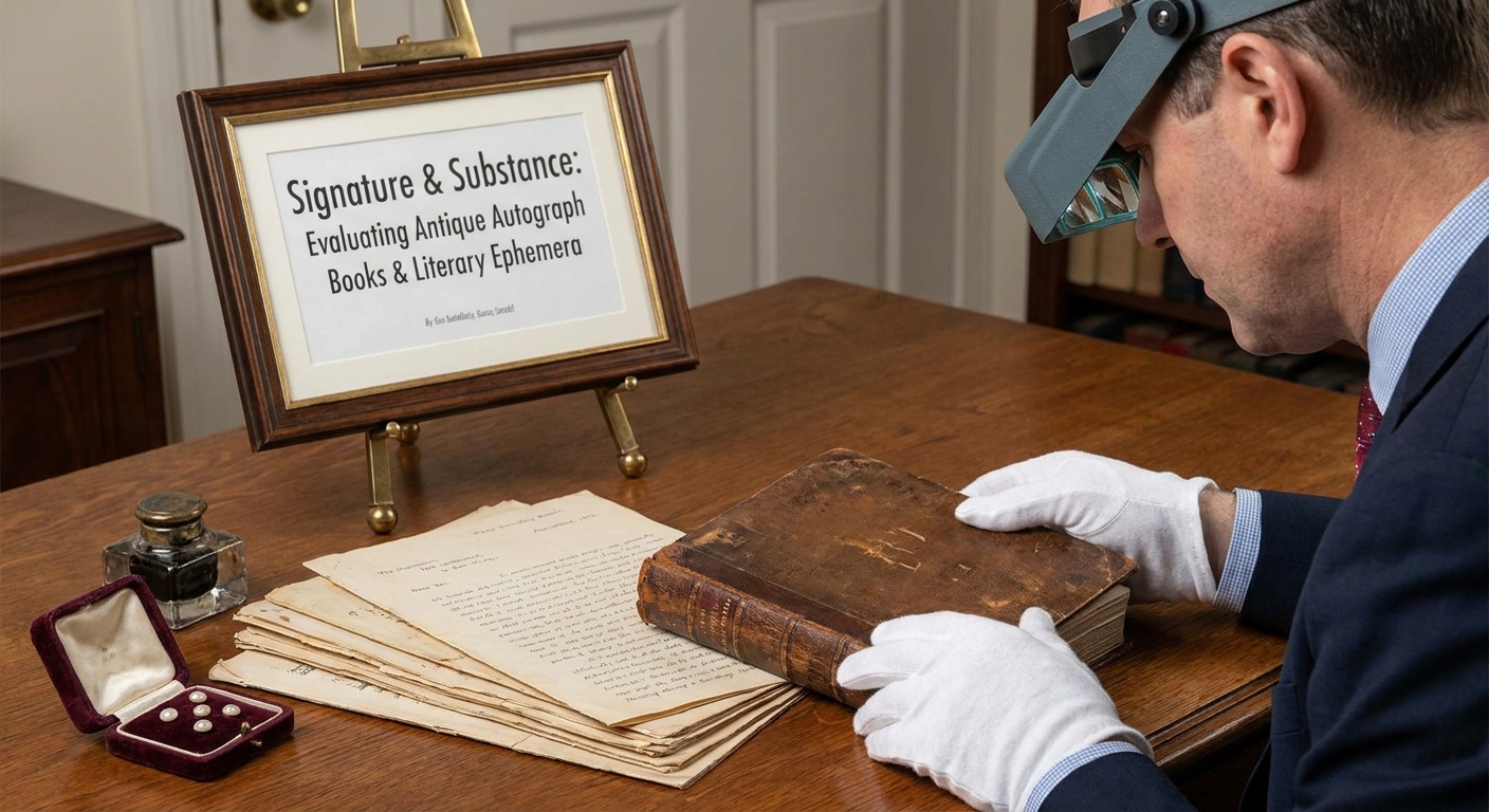 Signature & Substance: Evaluating Antique Autograph Books & Literary Ephemera