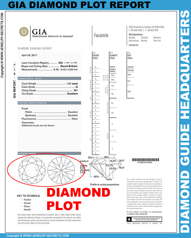 GIA Sample Diamond Plot Report